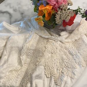 Vintage Modern Cottage Core Blouse Size Small